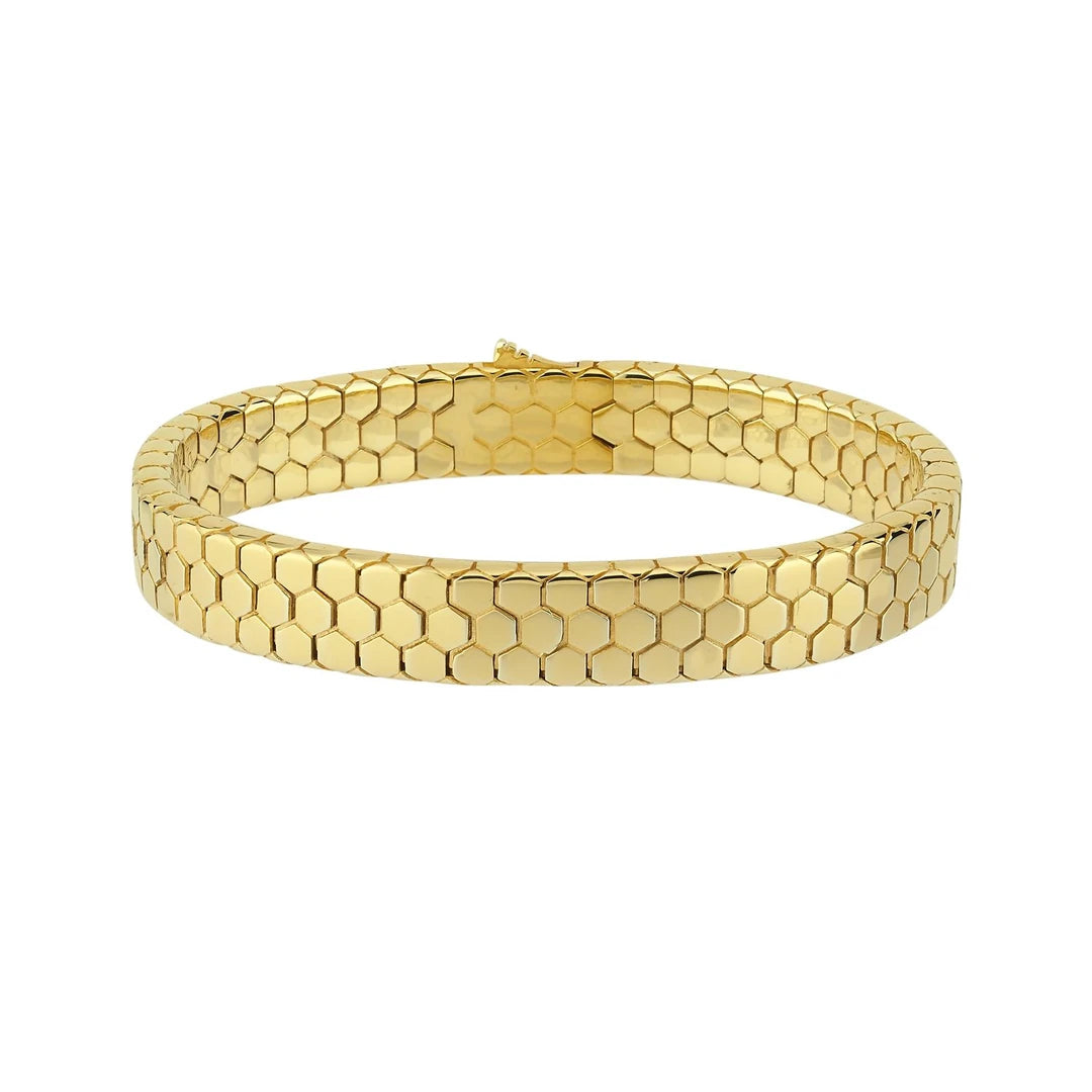 Silver Bracelet Classic V2 with Gold Plated